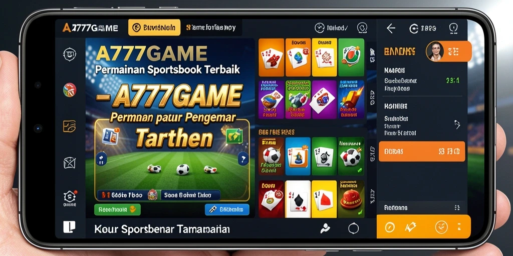 Tampilan utama A777GAME menampilkan taruhan olahraga yang menarik dan interaktif.