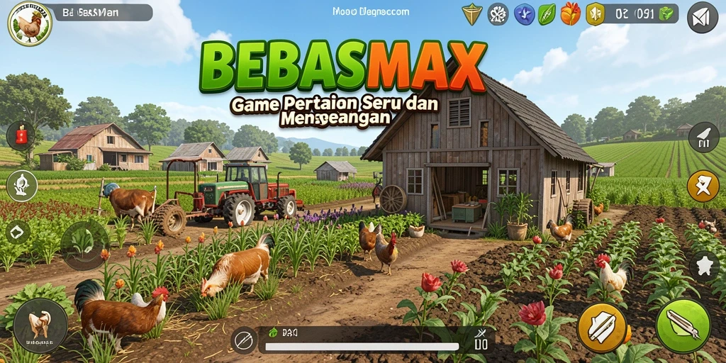 Tampilan gameplay BEBASMAX yang menarik dan penuh warna.