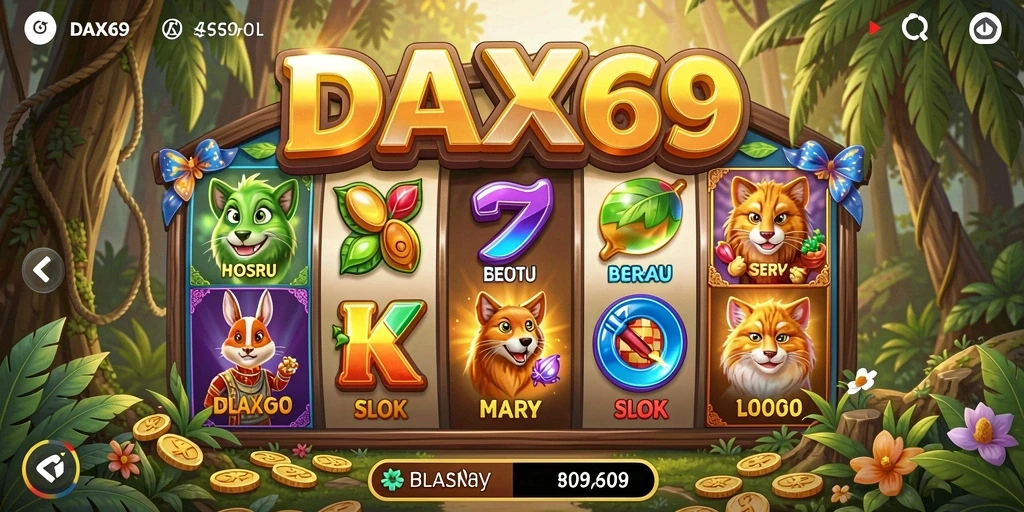 Tampilan gameplay Slot DAX69 yang mengasyikkan dan menarik.