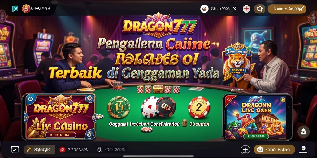 Tampilan menarik dari permainan Live Casino di DRAGON777.