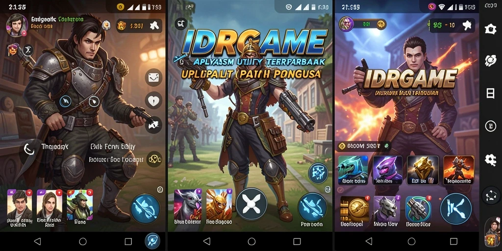 Tampilan antarmuka IDRGAME yang intuitif dan menyenangkan.