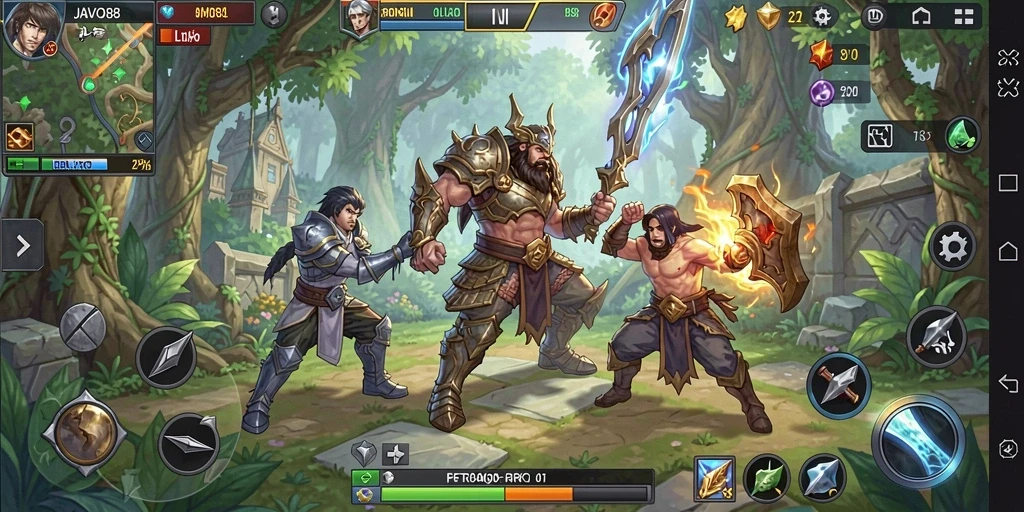 Gameplay seru JAVO88 dengan pertarungan dan eksplorasi yang menarik.
