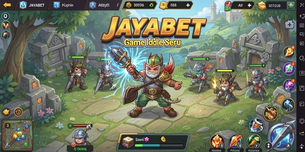 Screenshot utama JAYABET menampilkan gameplay Idle yang menawan.