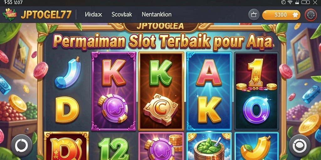 Tampilan gameplay seru dari JPTOGEL77 dengan berbagai slot menarik.