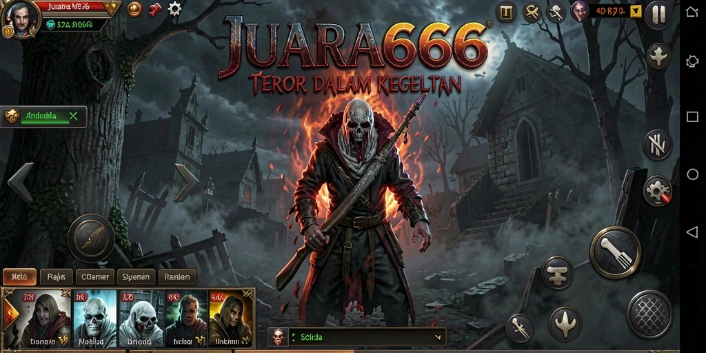 Tampilan mendebarkan dalam suasana gelap JUARA666.