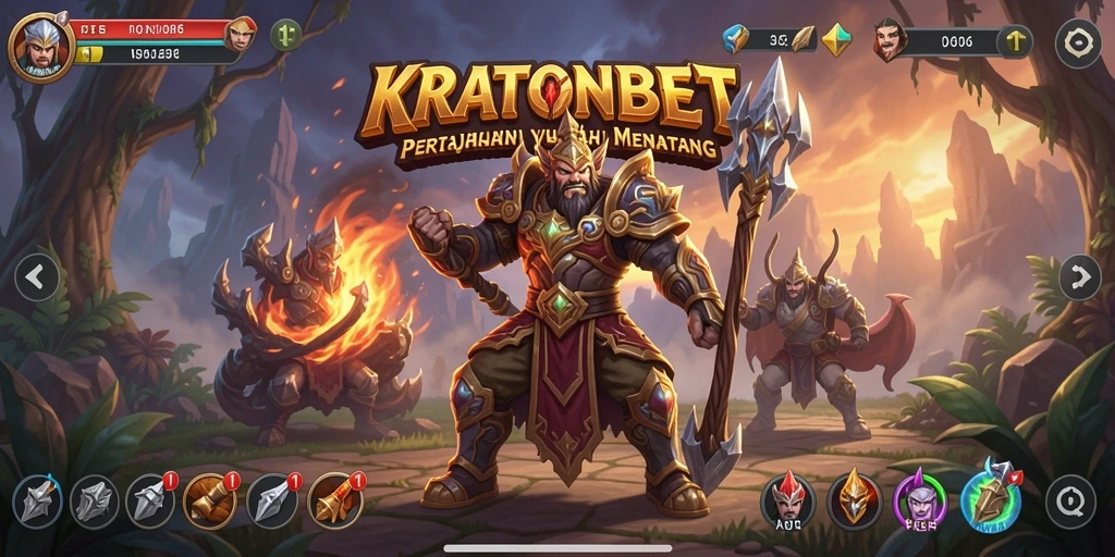 Tangkapan layar gameplay KRATONBET yang menampilkan strategi Tower Defense.