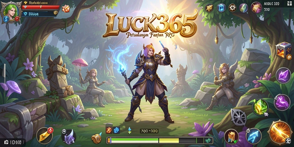 Tampilan gameplay menampilkan karakter beraksi dalam pertempuran RPG.