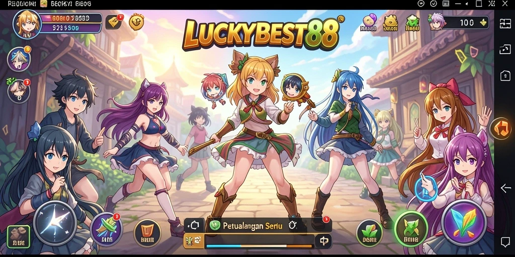 Tampilan screenshot gameplay seru dalam LUCKYBEST88.