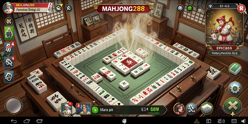 Tampilan gameplay seru di MAHJONG288 dengan strategi menantang.