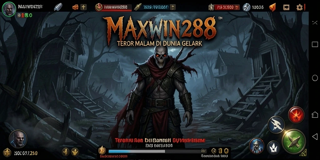 Tampilan gameplay horror yang mencekam dari MAXWIN288.