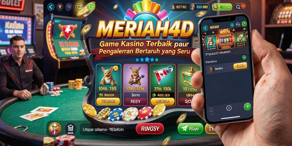 Tampilan gameplay menarik di MERIAH4D dengan fitur kasino yang seru.
