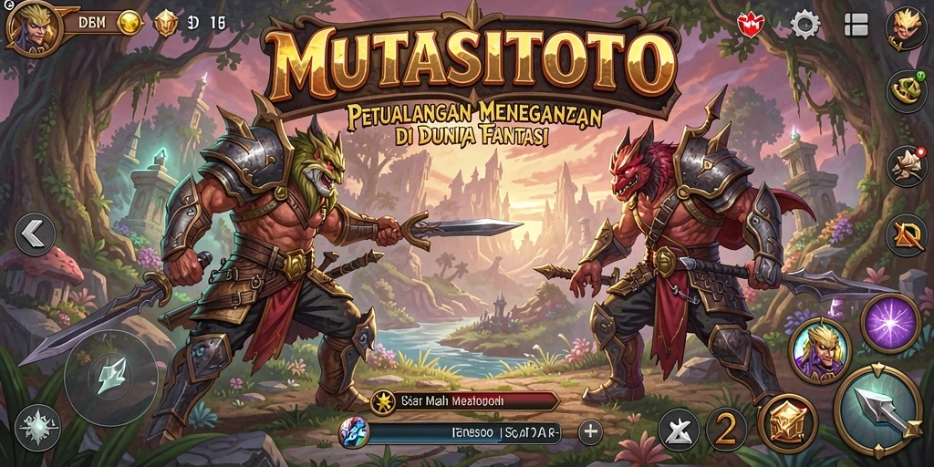 Tampilan gameplay menarik dari game petualangan MUTASITOTO.