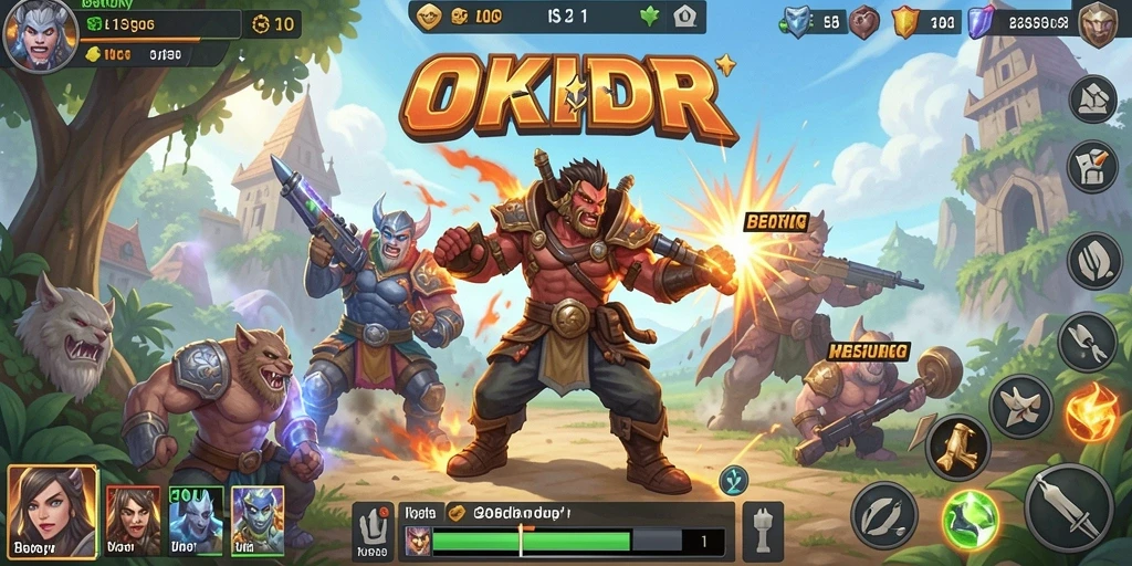 Tampilan gameplay OKIDR yang menarik dengan aksi mendebarkan.