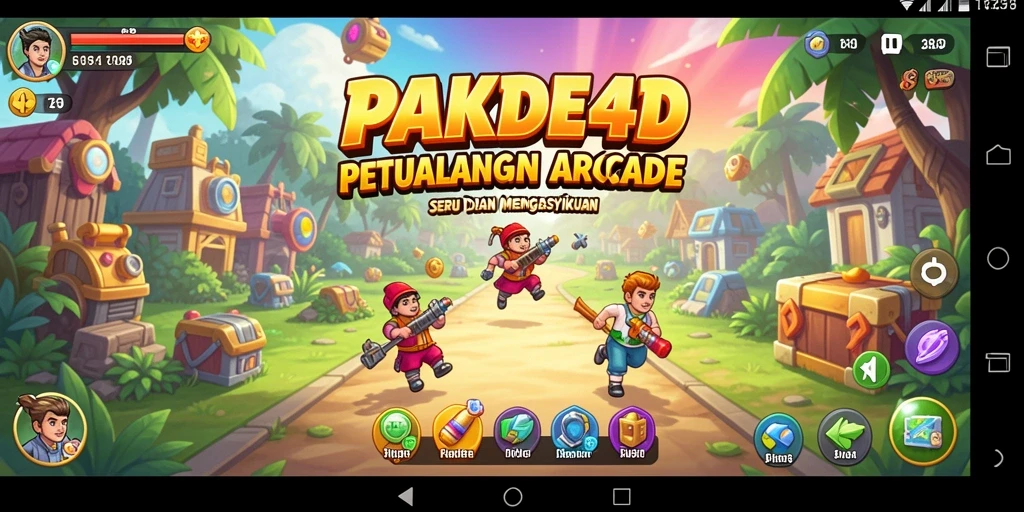 Tampilan gameplay seru dan penuh aksi di PAKDE4D.