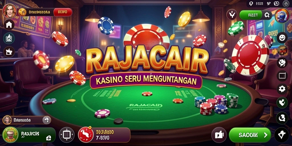 Tampilan gameplay RAJACAIR yang menampilkan aksi kasino yang seru.