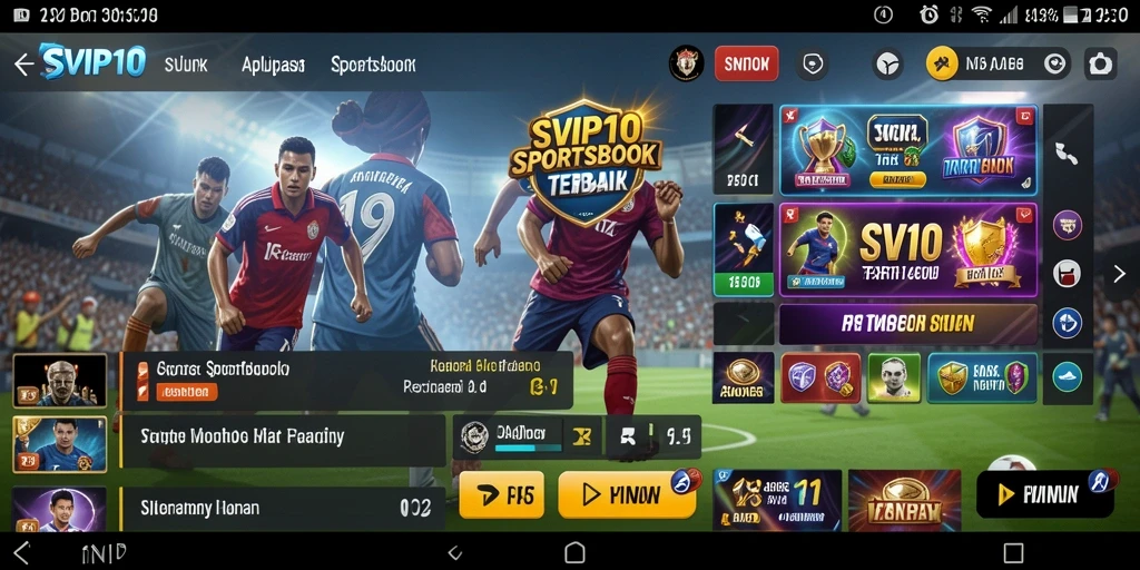 Screenshot gameplay <strong>SVIP10</strong> menampilkan berbagai pilihan taruhan olahraga.