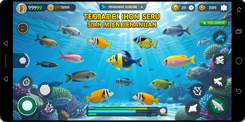 Tangkapan ikan seru dalam T9999 dengan grafis menawan.