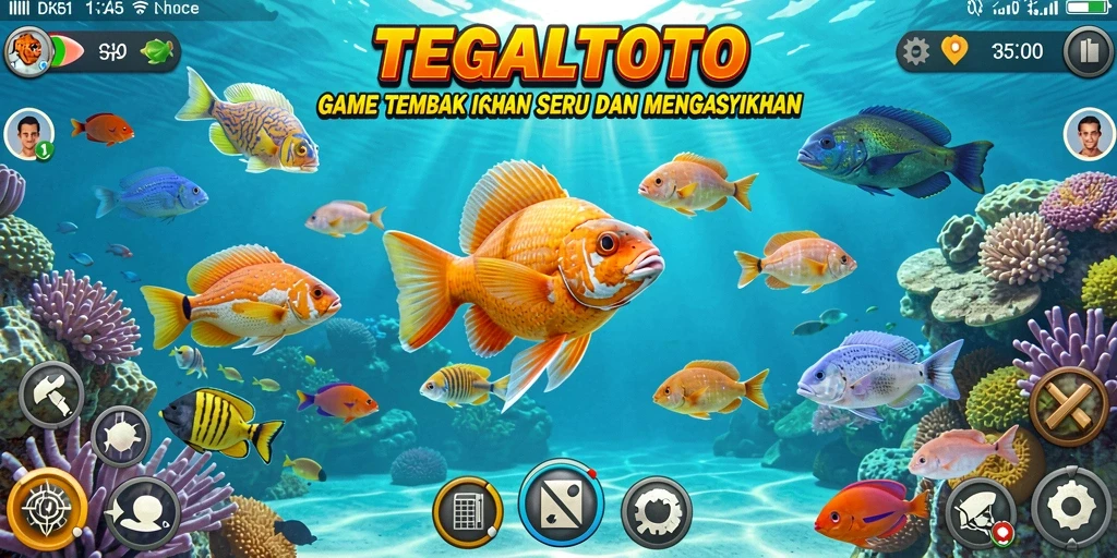 Tampilan menarik dari gameplay Tembak Ikan di TEGALTOTO.