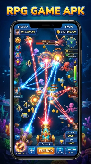 Tampilan antarmuka rpgame yang sederhana dan menarik.
